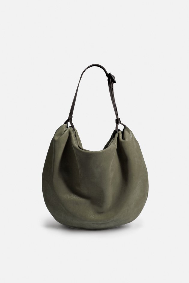 Ode cuir veau irisé Denim Sac Césaire