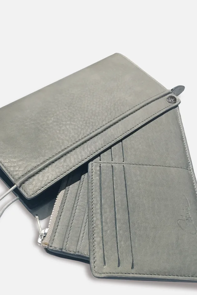 Fan Wallet « All in one” – Césaire Paris – French handmade leather goods