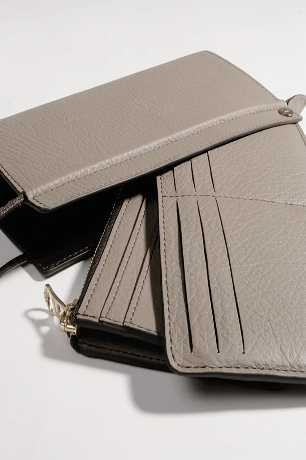 Fan Wallet « All in one” – Césaire Paris – French handmade leather goods