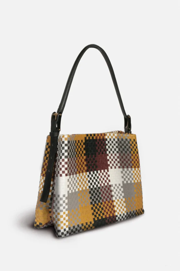 Noa woven leather tote bag Césaire Paris Made in France