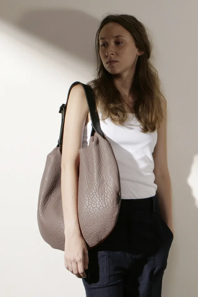 Ode obo leather bag  Césaire Paris French designer Made in France